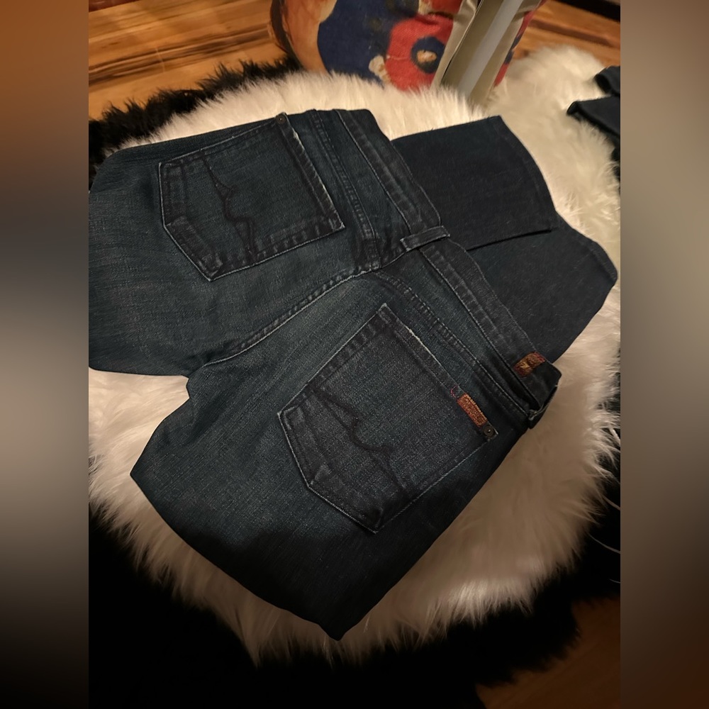 7 for all mankind blue jeans